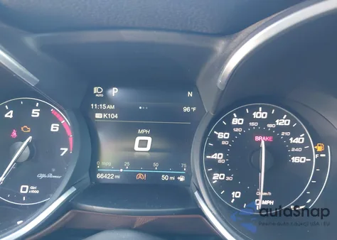 2019 Alfa Romeo Stelvio Sport Awd z USA, uszkodzony, nr VIN ZASPAKAN1K7C30536